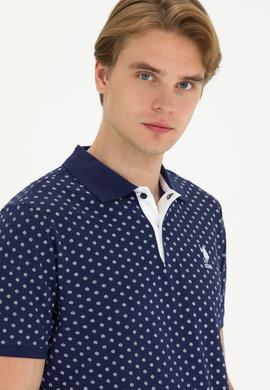 Erkek Oversize Fit Bisiklet Yaka Lacivert Tişört - 50270271021