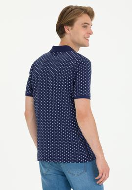 Erkek Oversize Fit Bisiklet Yaka Lacivert Tişört - 50270271021