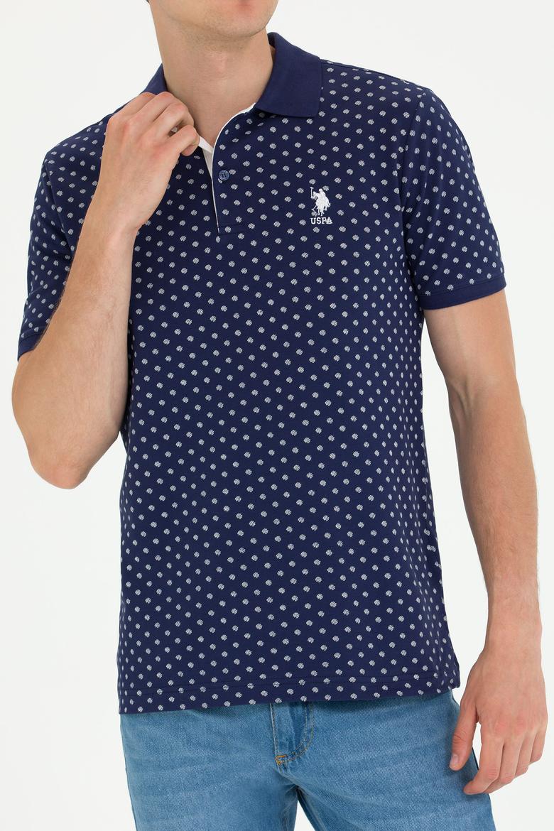 Erkek Oversize Fit Bisiklet Yaka Lacivert Tişört - 50270271021