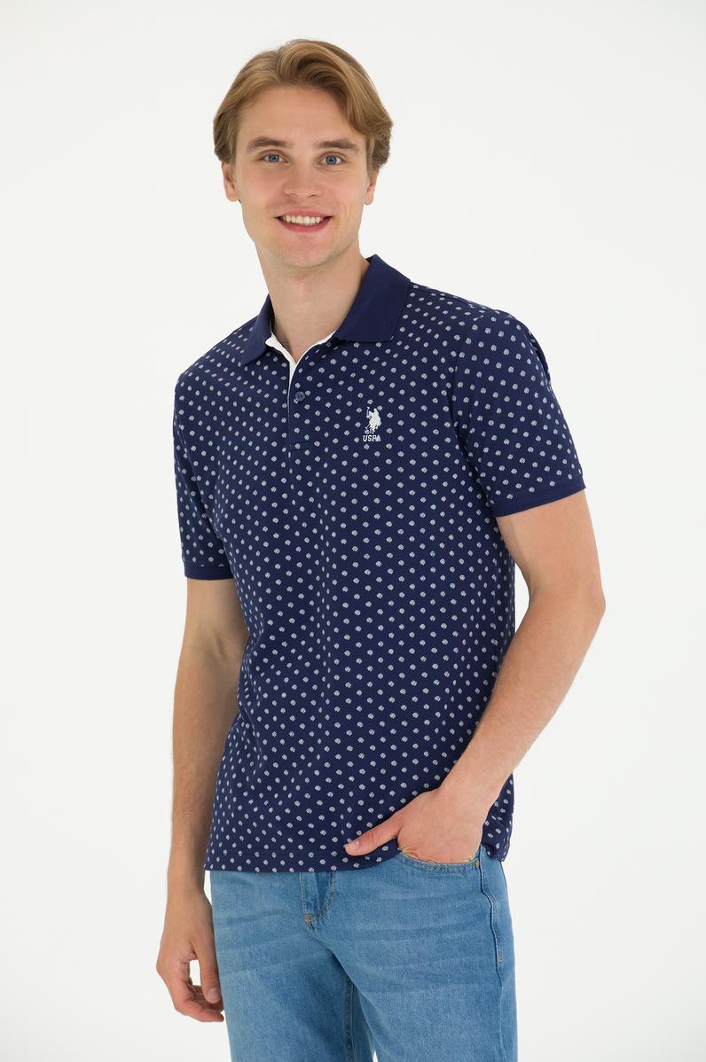 Erkek Oversize Fit Bisiklet Yaka Lacivert Tişört