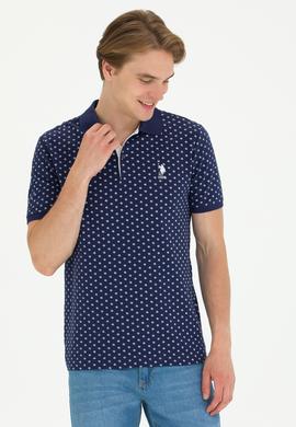 Erkek Oversize Fit Bisiklet Yaka Lacivert Tişört - 50270271021