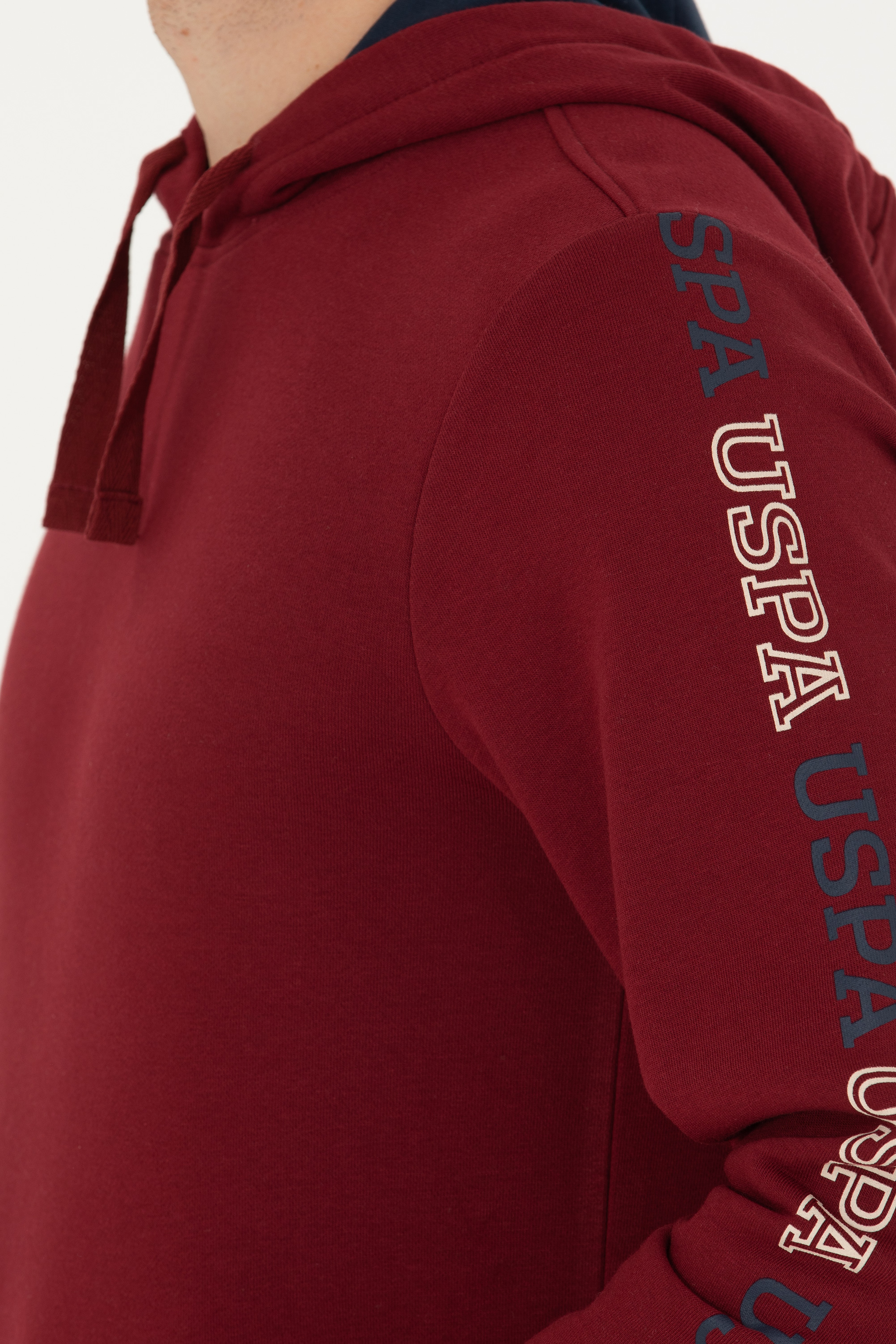 Erkek Bordo Sweatshirt - Image 7