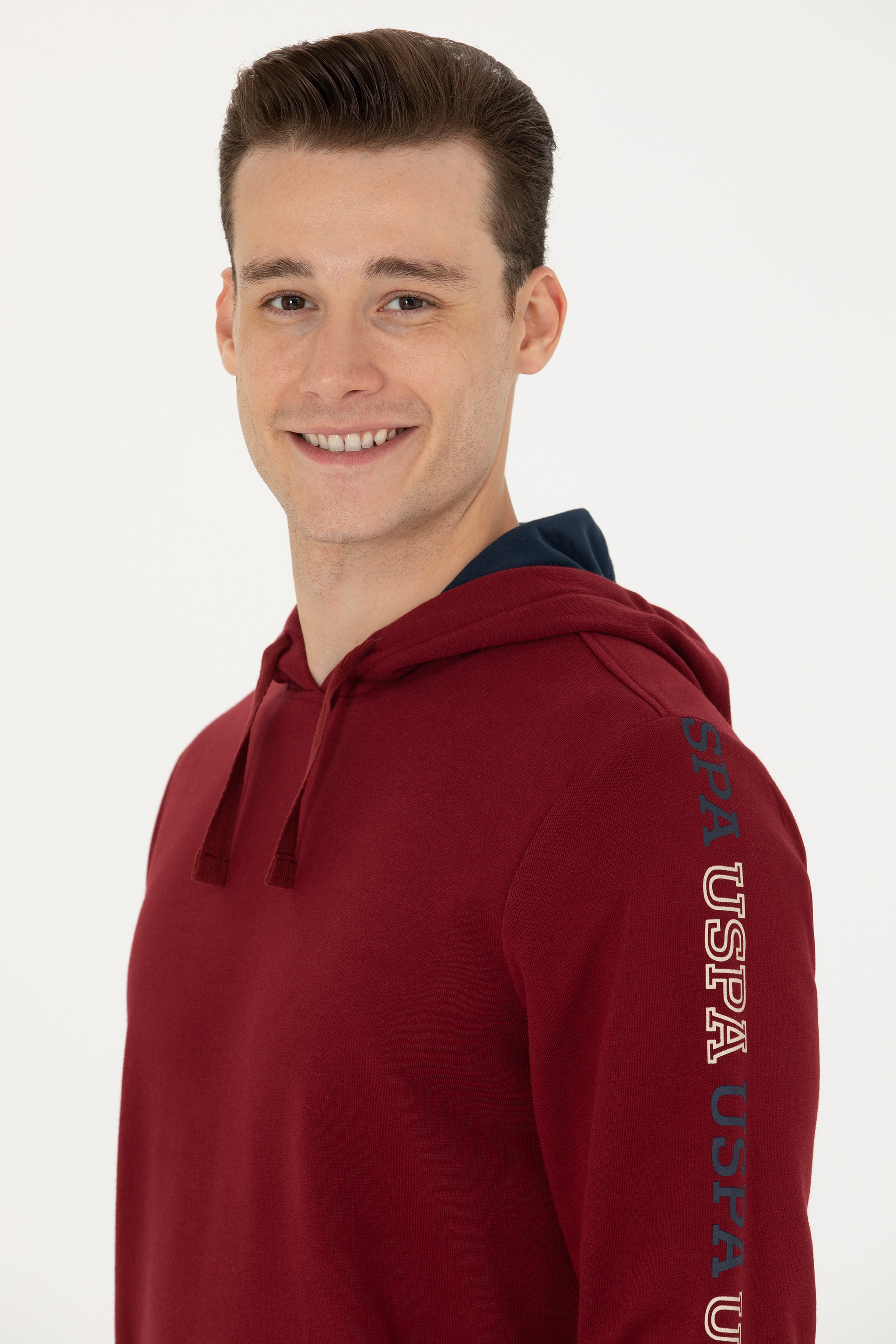 Erkek Bordo Sweatshirt - Image 2