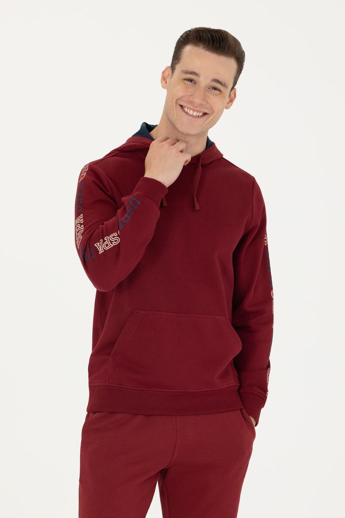 Erkek Bordo Sweatshirt