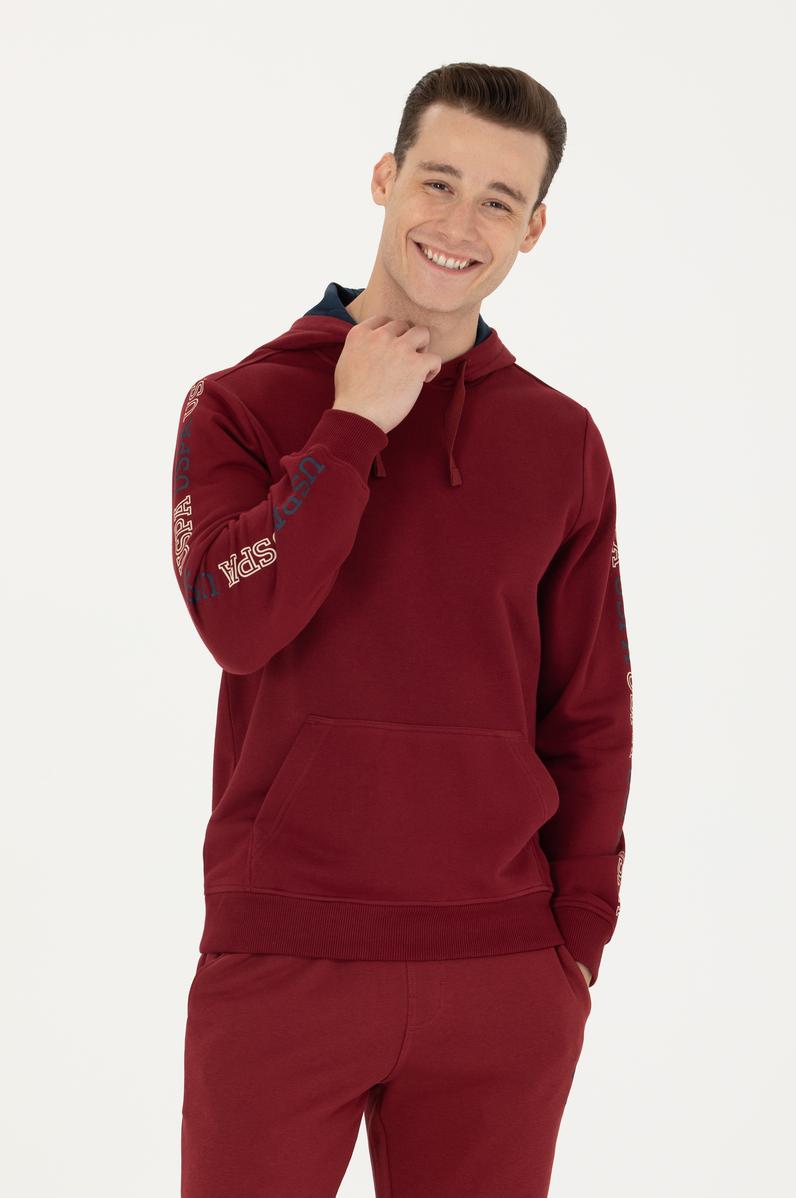 Erkek Bordo Sweatshirt