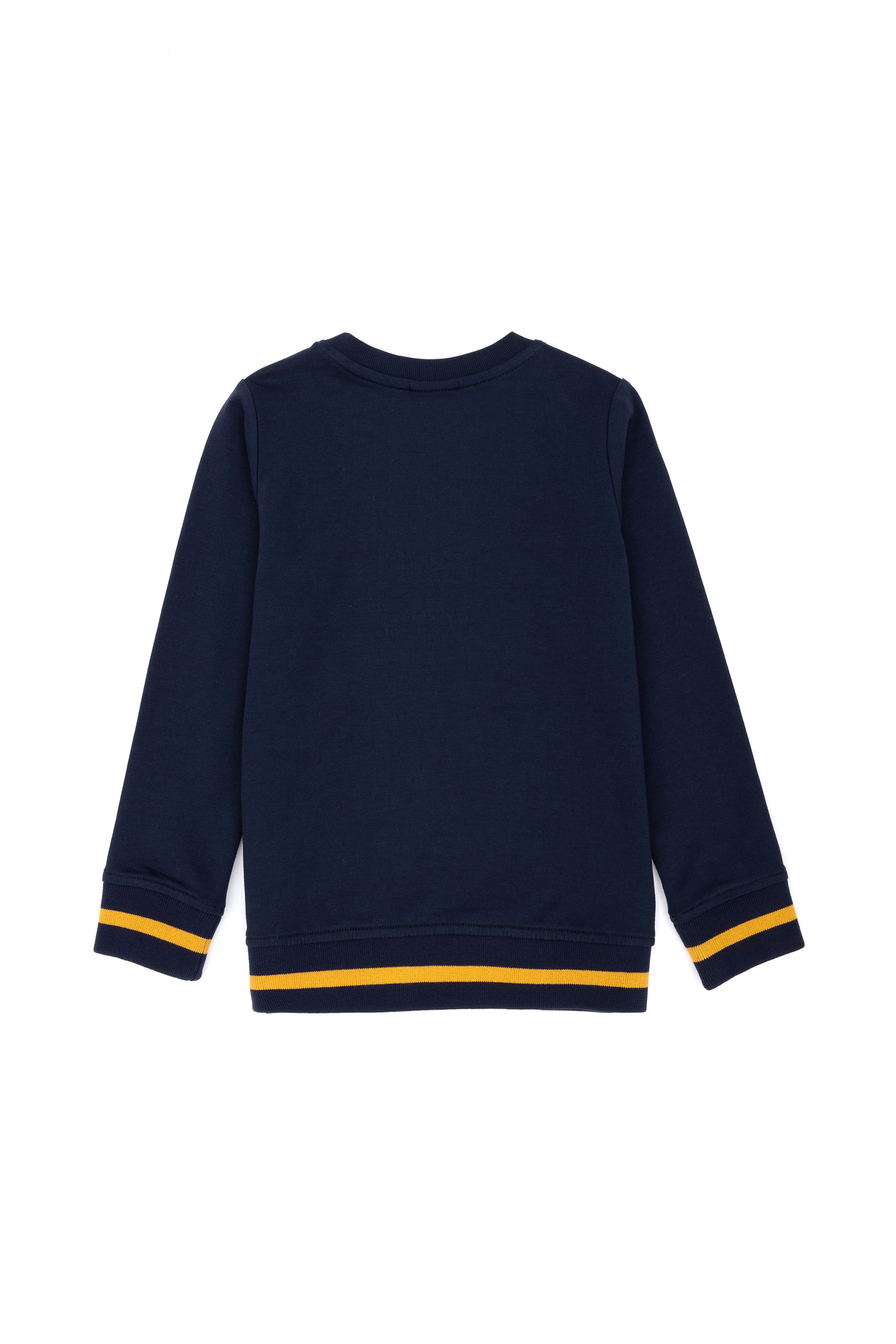 Çocuk Lacivert Basic Bisiklet Yaka Sweatshirt - Image 2
