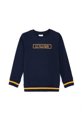 Çocuk Lacivert Basic Bisiklet Yaka Sweatshirt - 50274411012
