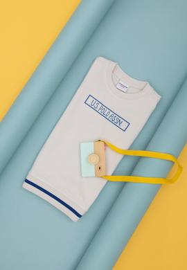 Çocuk Taş Basic Bisiklet Yaka Sweatshirt - 50274411034