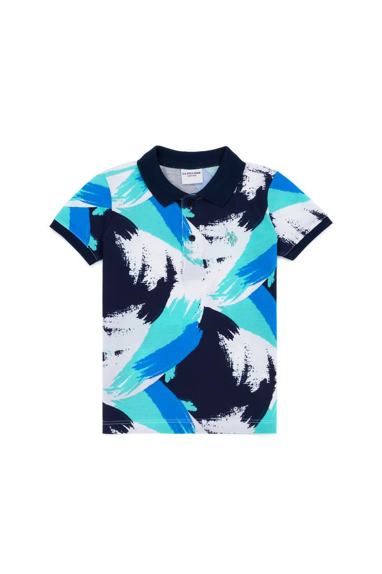 Erkek Çocuk Beyaz Polo Yaka Tişört