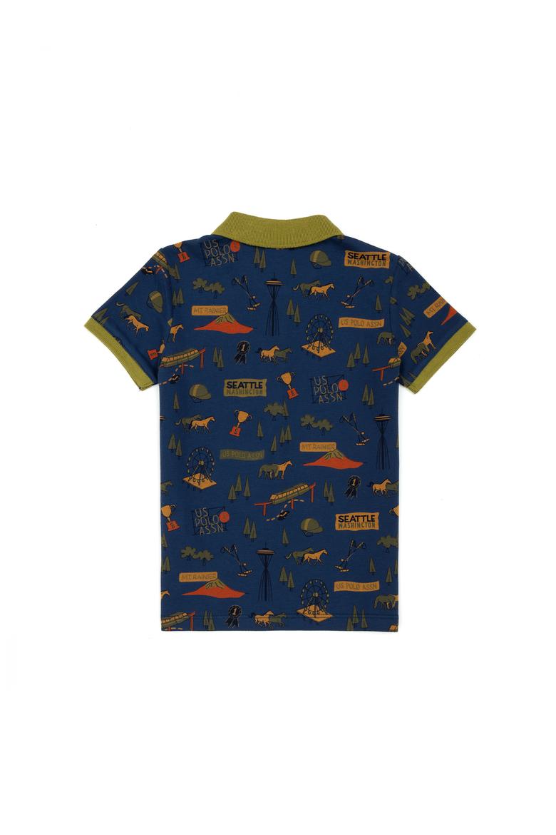 Erkek Çocuk Lacivert Polo Yaka Tişört - 50278152038