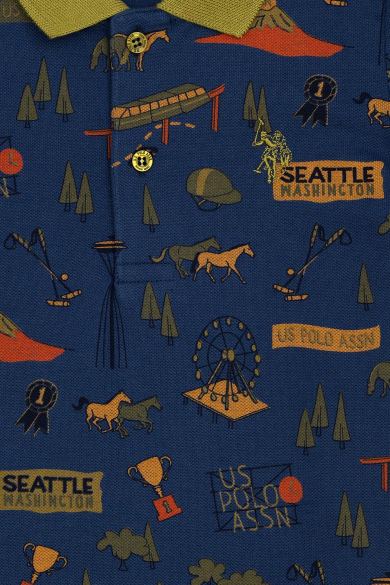 Erkek Çocuk Lacivert Polo Yaka Tişört - 50278152038