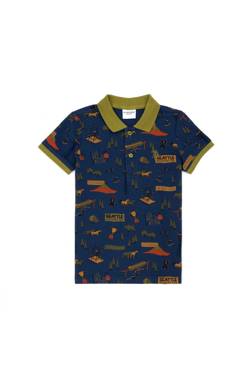 Erkek Çocuk Lacivert Polo Yaka Tişört