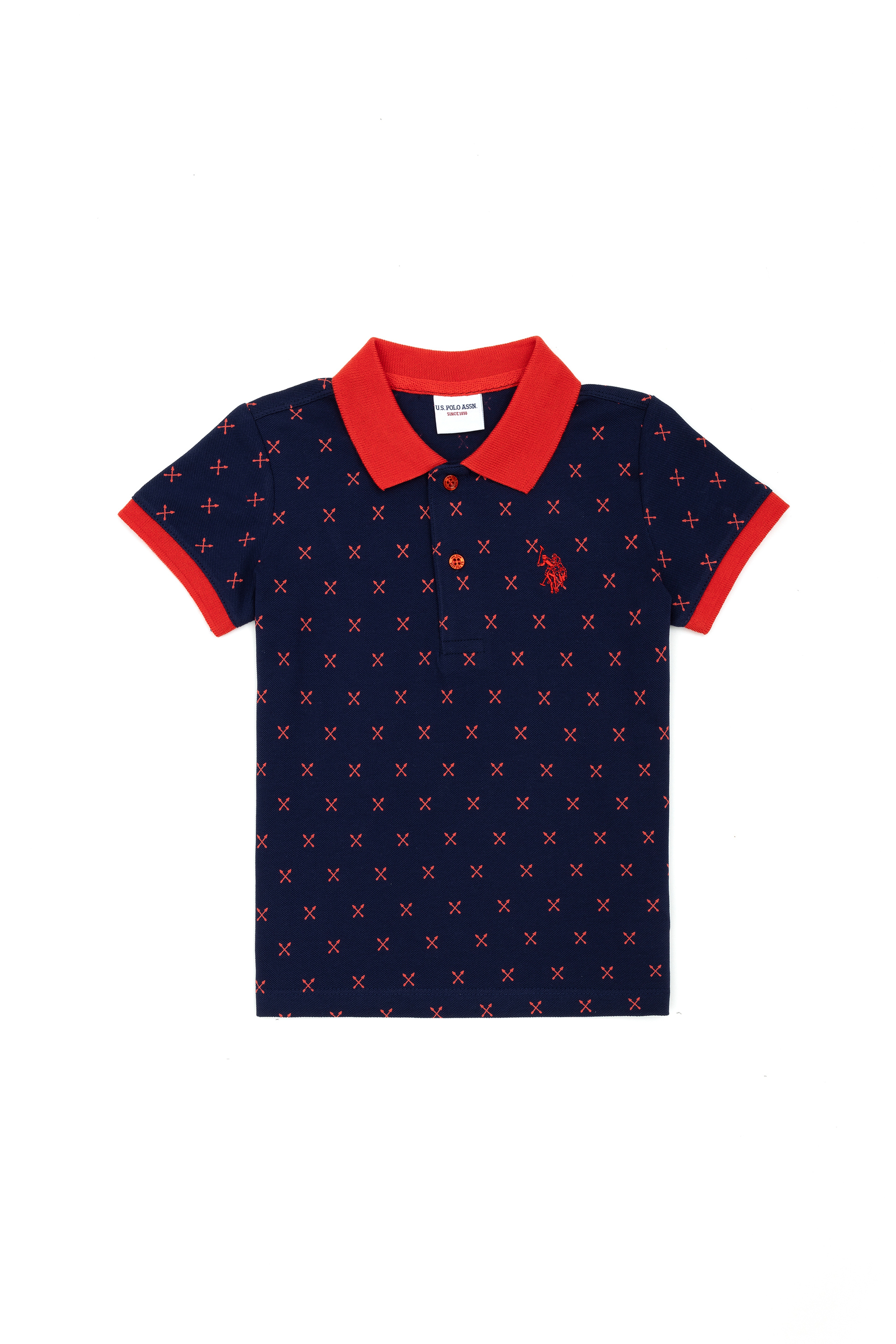 Erkek Çocuk Lacivert Polo Yaka Tişört - Image 1