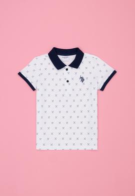 Erkek Çocuk Beyaz Polo Yaka Tişört - 50278161035