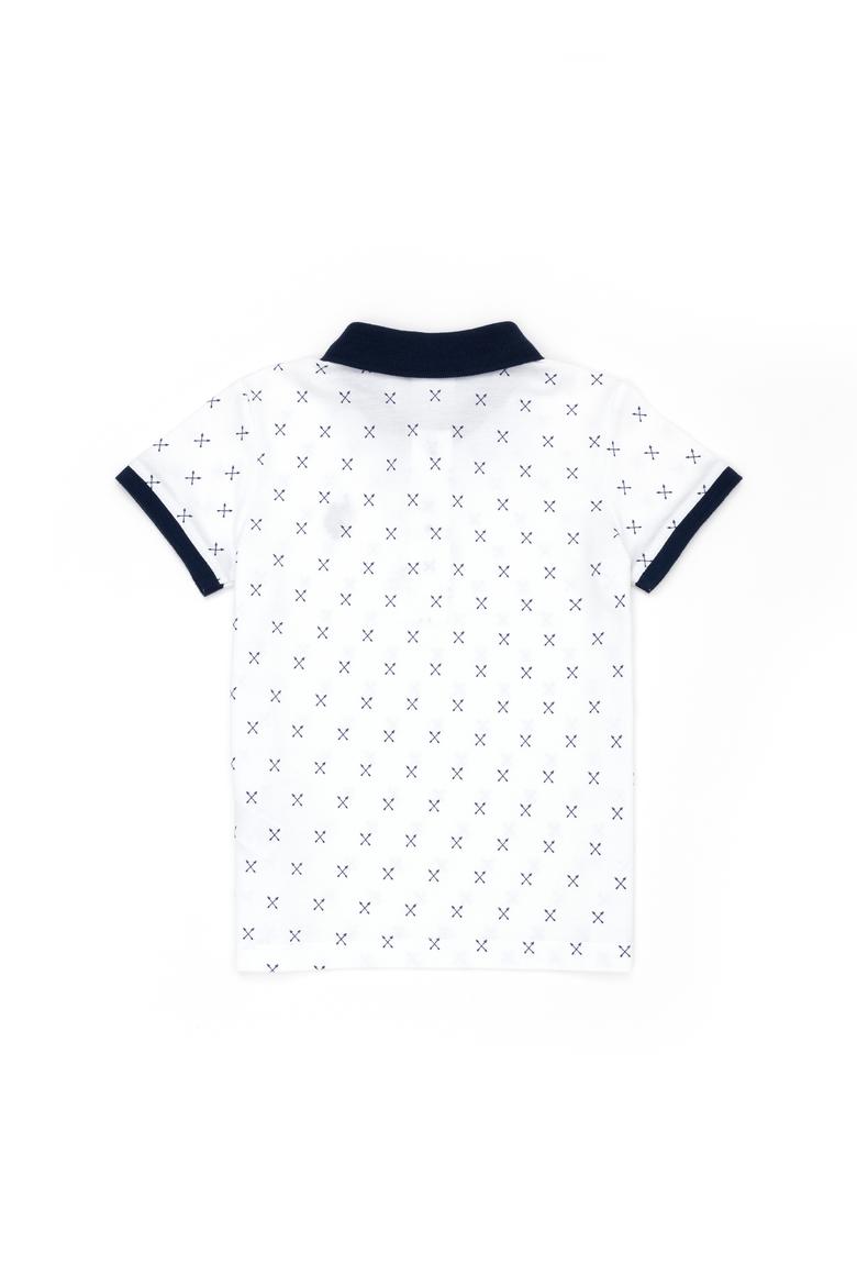 Erkek Çocuk Beyaz Polo Yaka Tişört - 50278161035