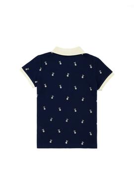 Erkek Çocuk Lacivert Polo Yaka Tişört - 50278165044