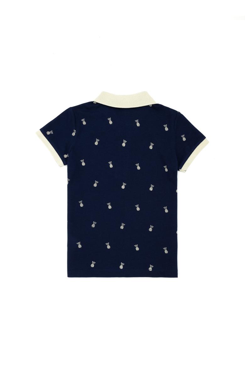 Erkek Çocuk Lacivert Polo Yaka Tişört - 50278165044