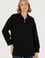 Kadın Siyah Dik Yaka Sweatshirt