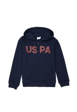 Çocuk Lacivert Basic Kapüşonlu Sweatshirt - 50269418024