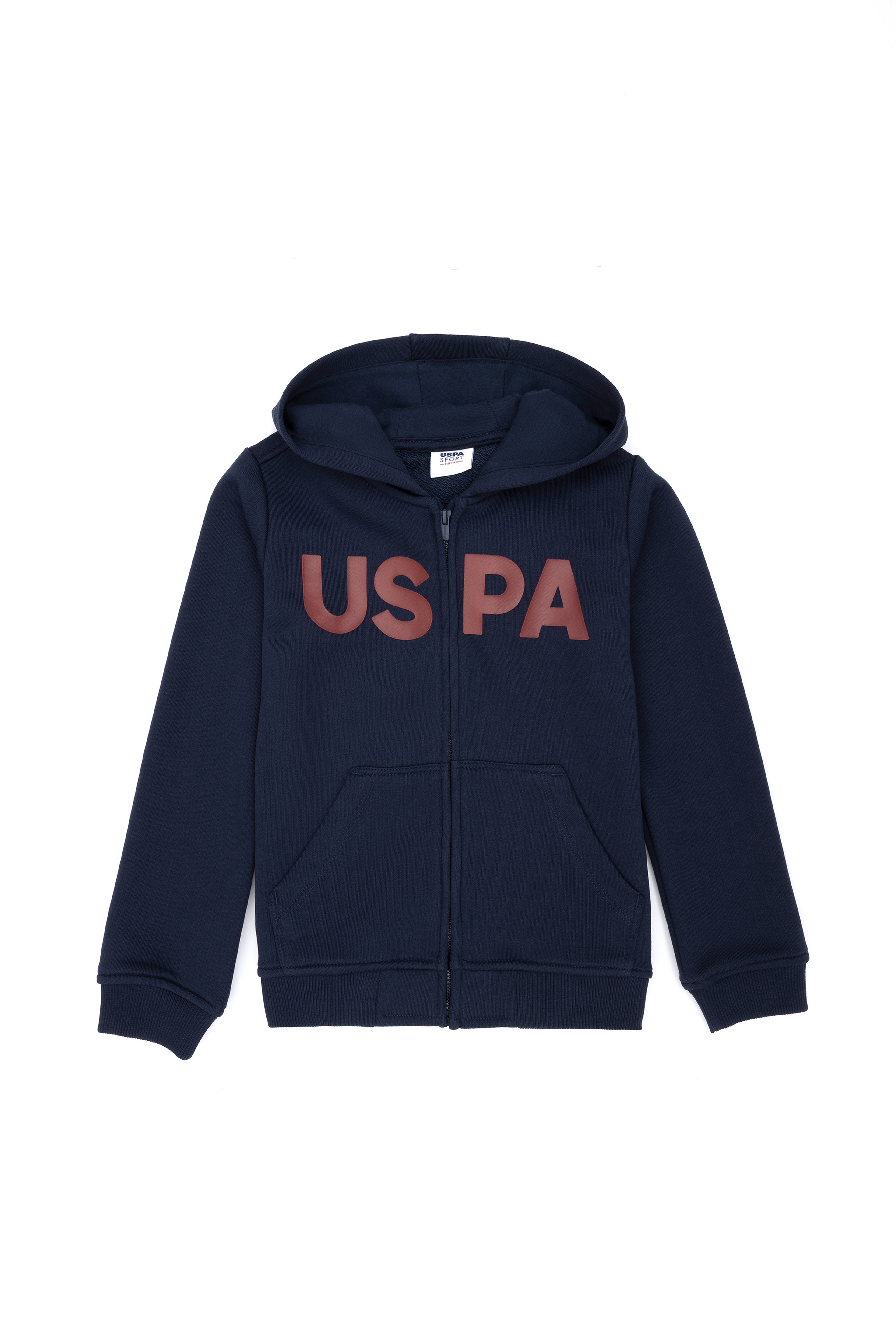 Çocuk Lacivert Basic Kapüşonlu Sweatshirt - Image 1