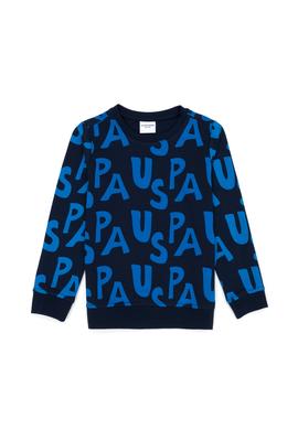 Çocuk Lacivert Bisiklet Yaka Sweatshirt - 50274401008