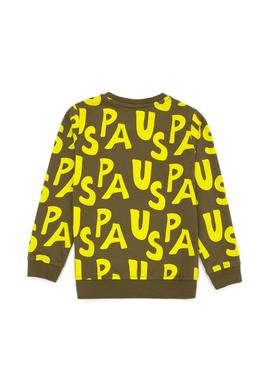 Çocuk Haki Bisiklet Yaka Sweatshirt - 50274401026