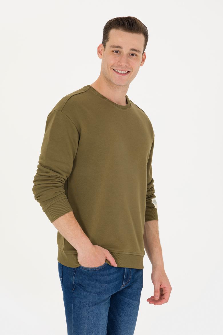 Erkek Haki Sweatshirt - 50273989018