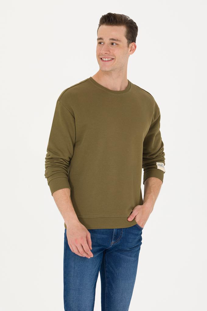 Erkek Haki Sweatshirt