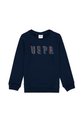 Çocuk Lacivert Bisiklet Yaka Sweatshirt - 50274379007