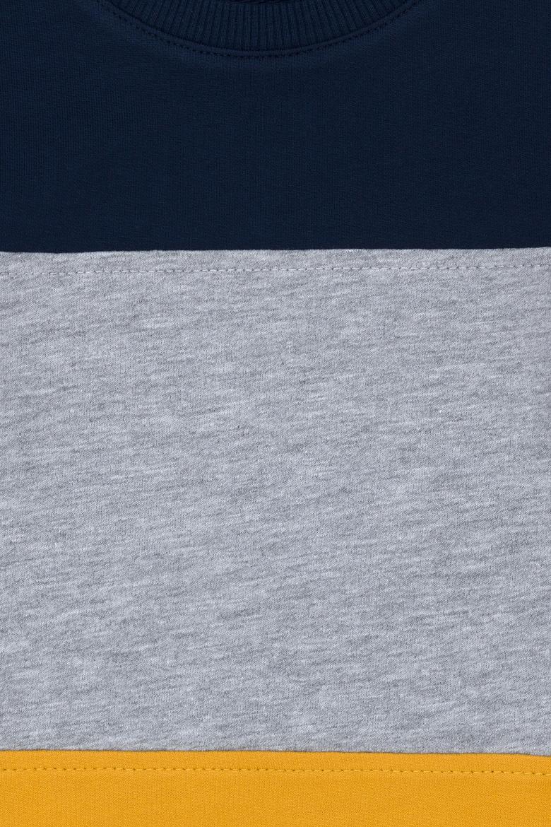 Çocuk Hardal Bisiklet Yaka Sweatshirt - 50274390044