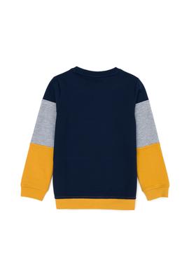 Çocuk Hardal Bisiklet Yaka Sweatshirt - 50274390044