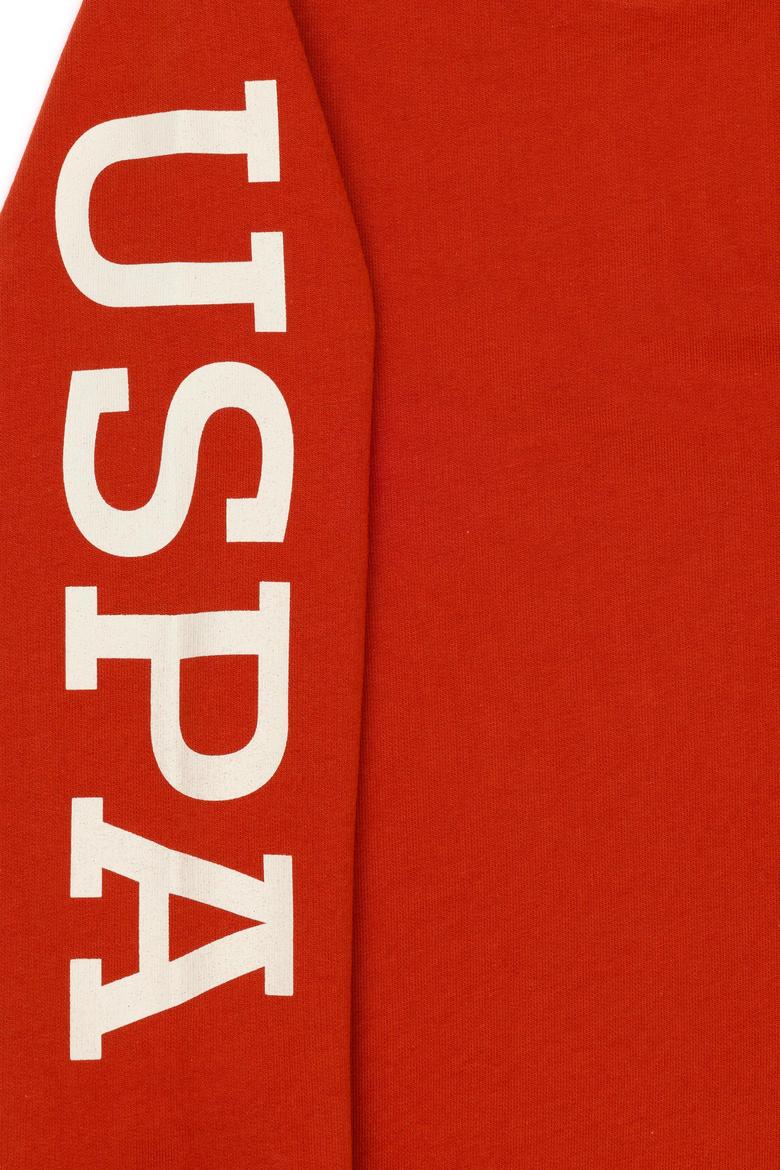 Çocuk Kiremit Basic Bisiklet Yaka Sweatshirt - 50274410013