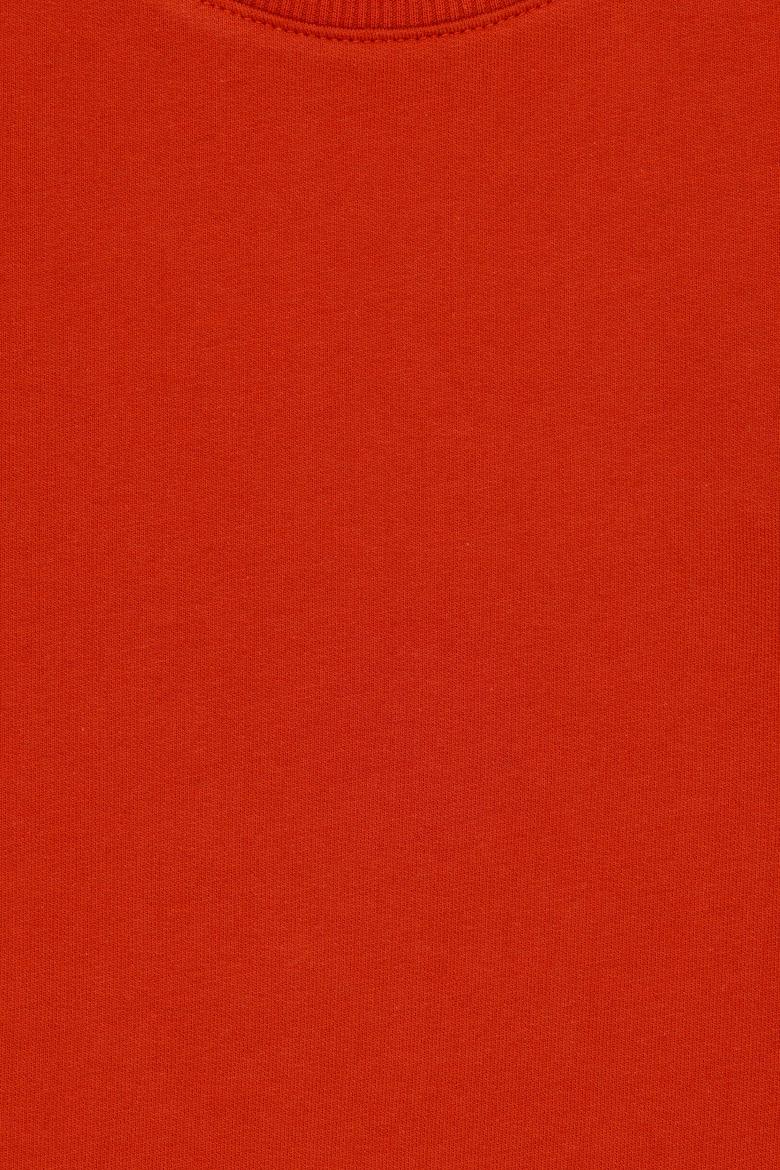 Çocuk Kiremit Basic Bisiklet Yaka Sweatshirt - 50274410013