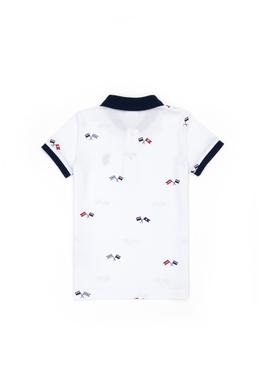 Erkek Çocuk Beyaz Polo Yaka Tişört - 50278167035