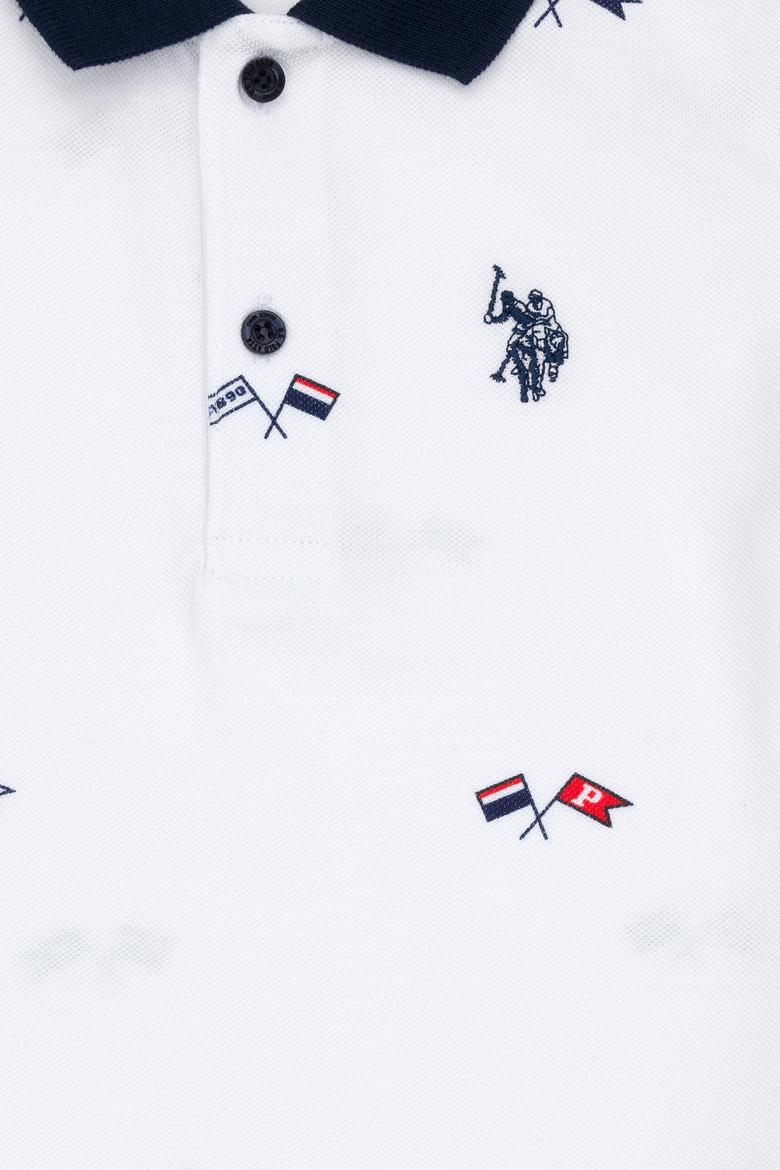 Erkek Çocuk Beyaz Polo Yaka Tişört - 50278167035