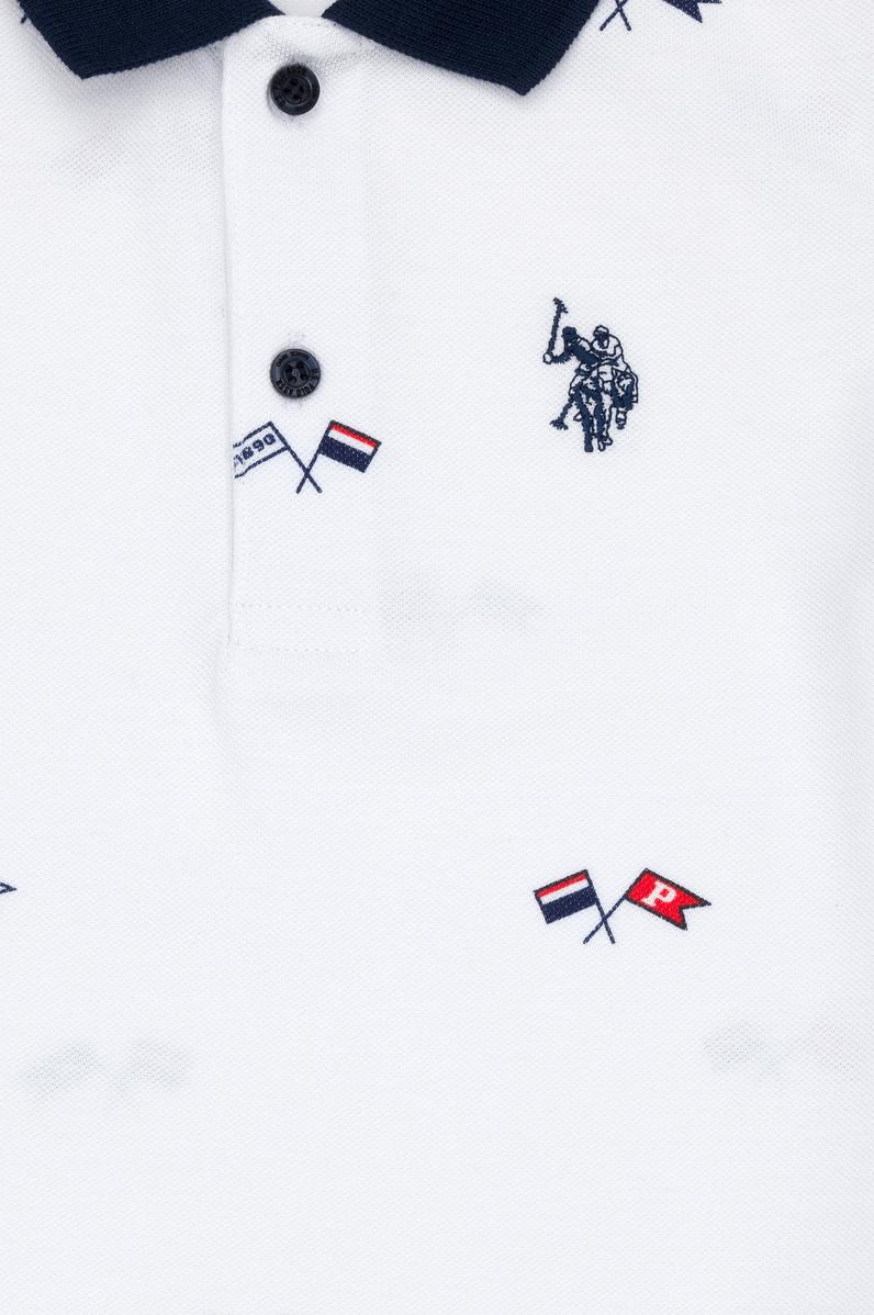 Erkek Çocuk Beyaz Polo Yaka Tişört