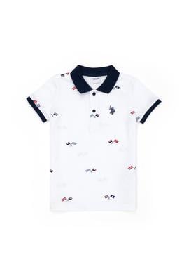 Erkek Çocuk Beyaz Polo Yaka Tişört - 50278167035