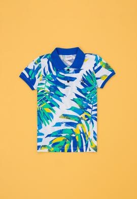 Erkek Çocuk Beyaz Polo Yaka Tişört - 50278168040