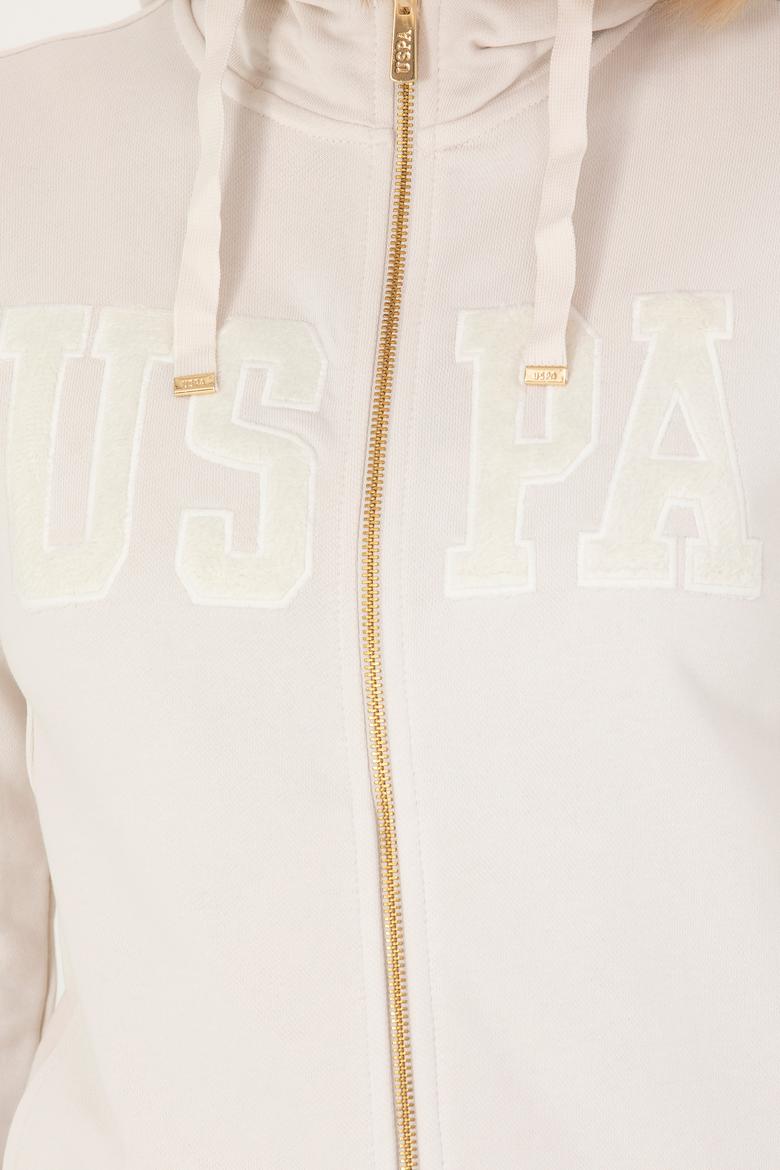 Kadın Taş Kapüşonlu Basic Sweatshirt - 50272060036