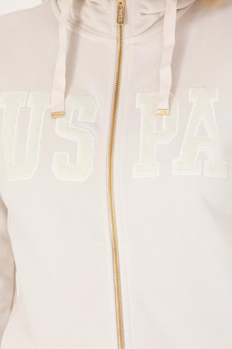 Kadın Taş Kapüşonlu Basic Sweatshirt