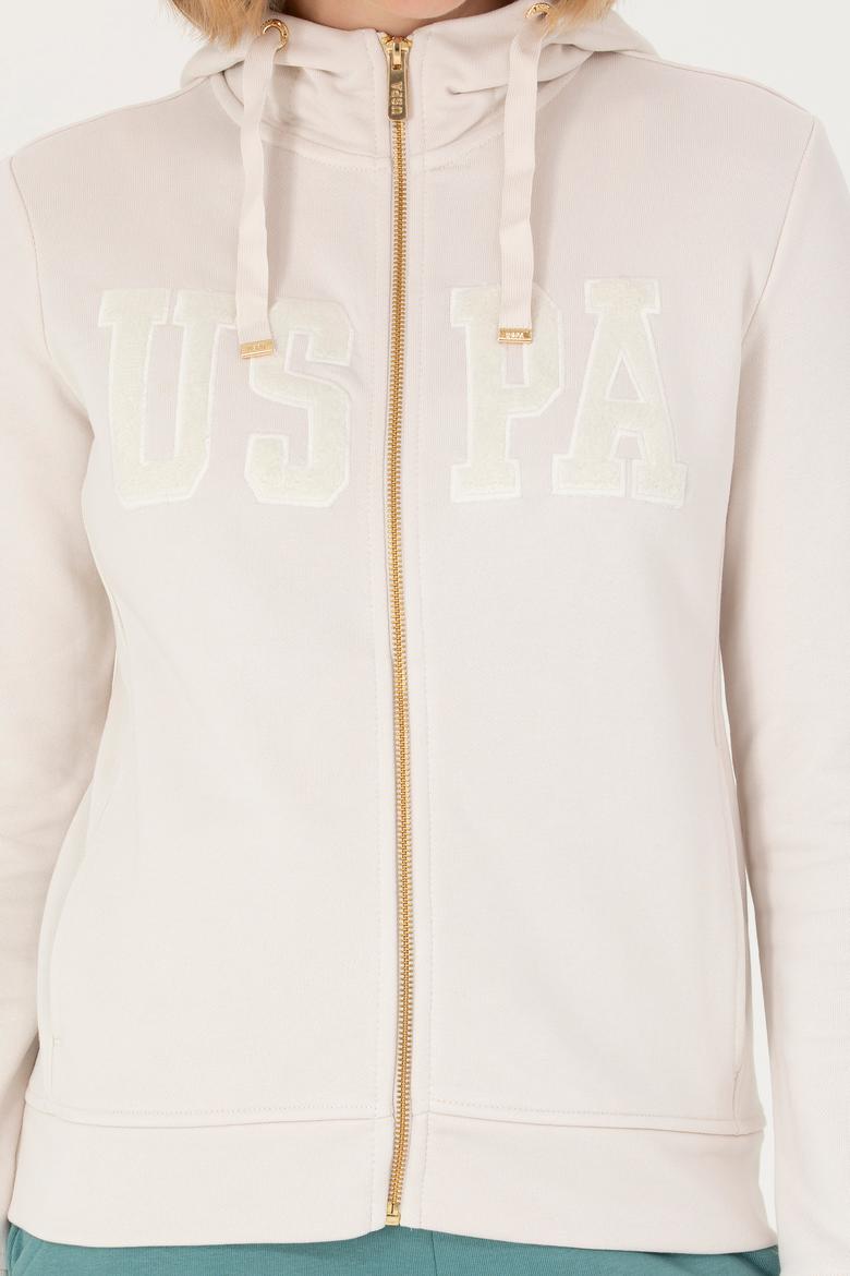 Kadın Taş Kapüşonlu Basic Sweatshirt - 50272060036