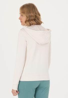 Kadın Taş Kapüşonlu Basic Sweatshirt - 50272060036