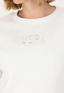 Kadın Ekru Bisiklet Yaka Sweatshirt - 50275927031