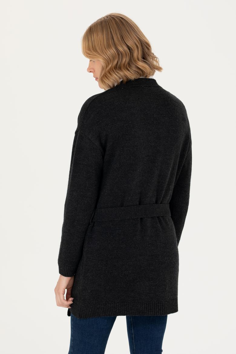 Kadın Siyah Triko Hırka - 50276237017