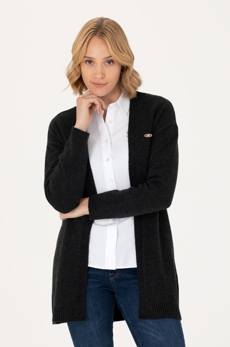 Kadın Siyah Triko Hırka