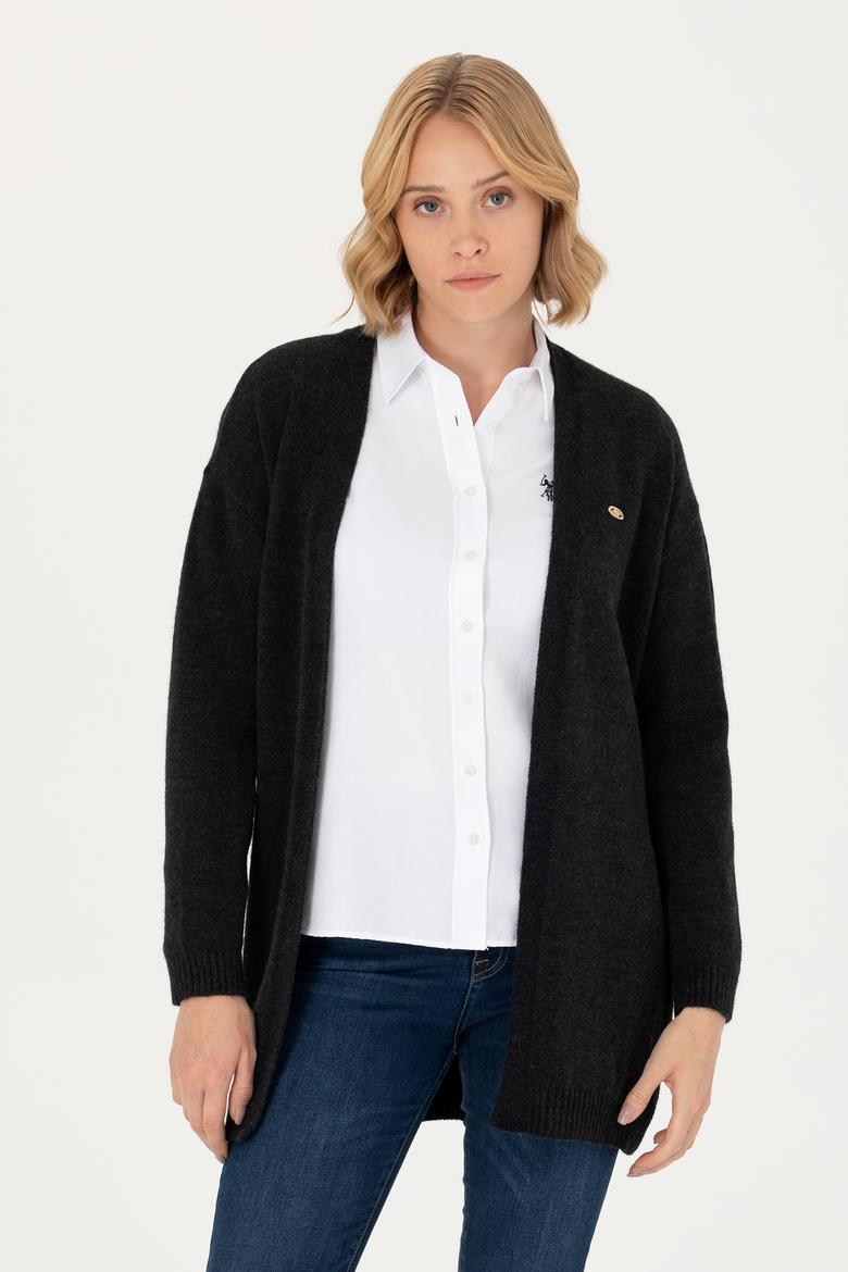 Kadın Siyah Triko Hırka - 50276237017