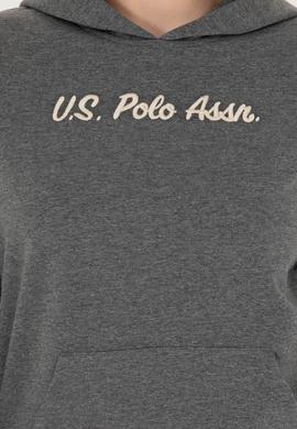 Kadın Antrasit Melanj Kapüşonlu Sweatshirt - 50276015022