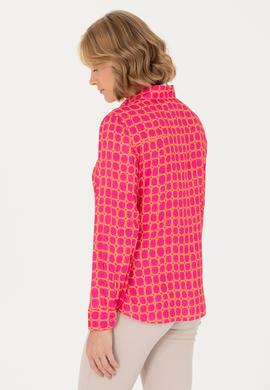Kadın Fuşya Uzun Kollu Gömlek - 50266155018