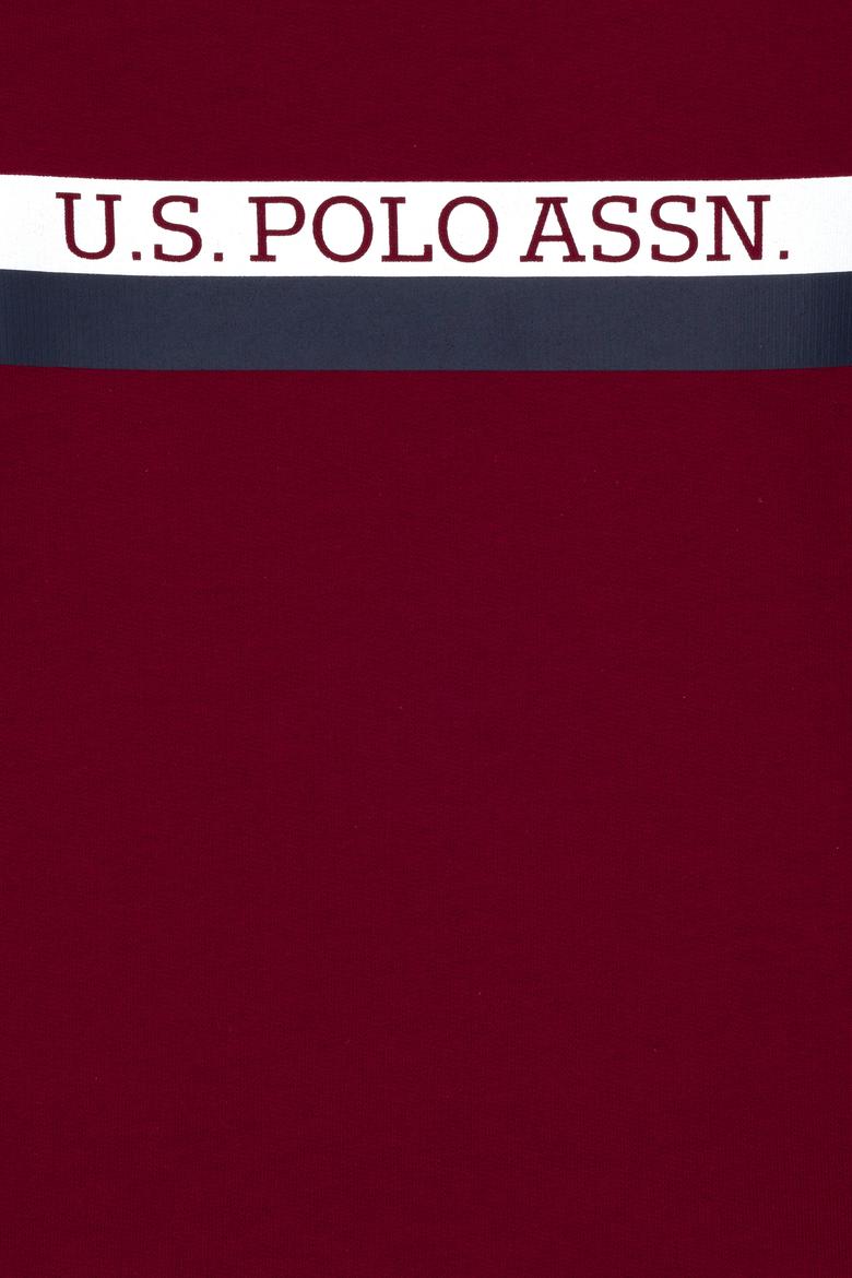 Çocuk Bordo Basic Bisiklet Yaka Sweatshirt - 50274406025