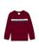 Çocuk Bordo Basic Bisiklet Yaka Sweatshirt